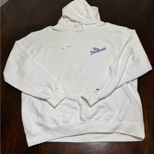 XL The Hundreds Slant Logo Champion White Hoodie for Men
